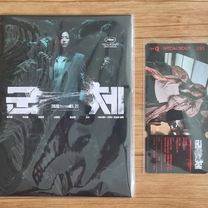 [BUNJANG] Jeon Ji Hyun Accordion Postcard Special Ticket Bundle Set / 군체 아코디언 엽서, 스페셜 티켓 A 전지현 2개 일괄