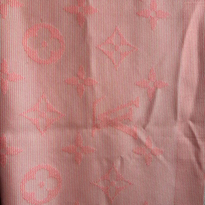[BUNJANG] Louis Vuitton Monogram Silk Wool Blend Shawl Scarf Pink Orange / 오늘만*정품*루이비통 모노그램 숄 머플러 핑크오렌지