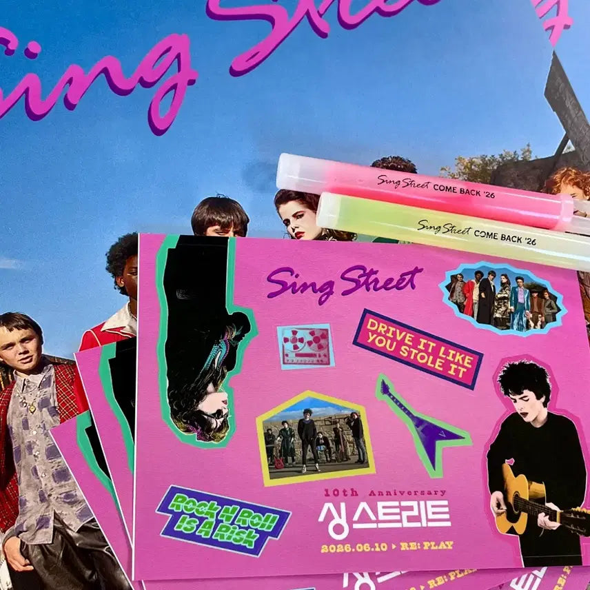 [BUNJANG] Sing Street Light Stick Sticker Set / 싱 스트리트. 응원봉 스티커 세트