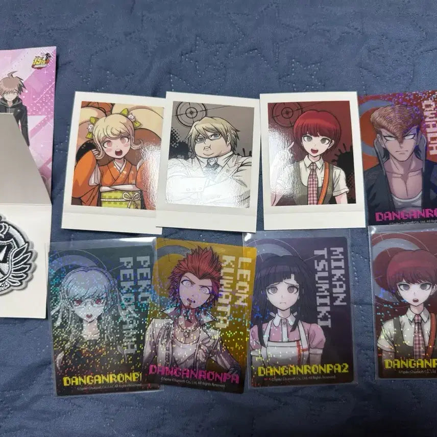 [BUNJANG] Danganronpa Danganronpa PASHACards, Daiso Photocards, Badges, and Sticker Bundle (Tsumiki Mikan, Monokuma) / 단간론파 파샤코레 다이소 포카 뱃지 일괄 츠미키 미캉 모노쿠마