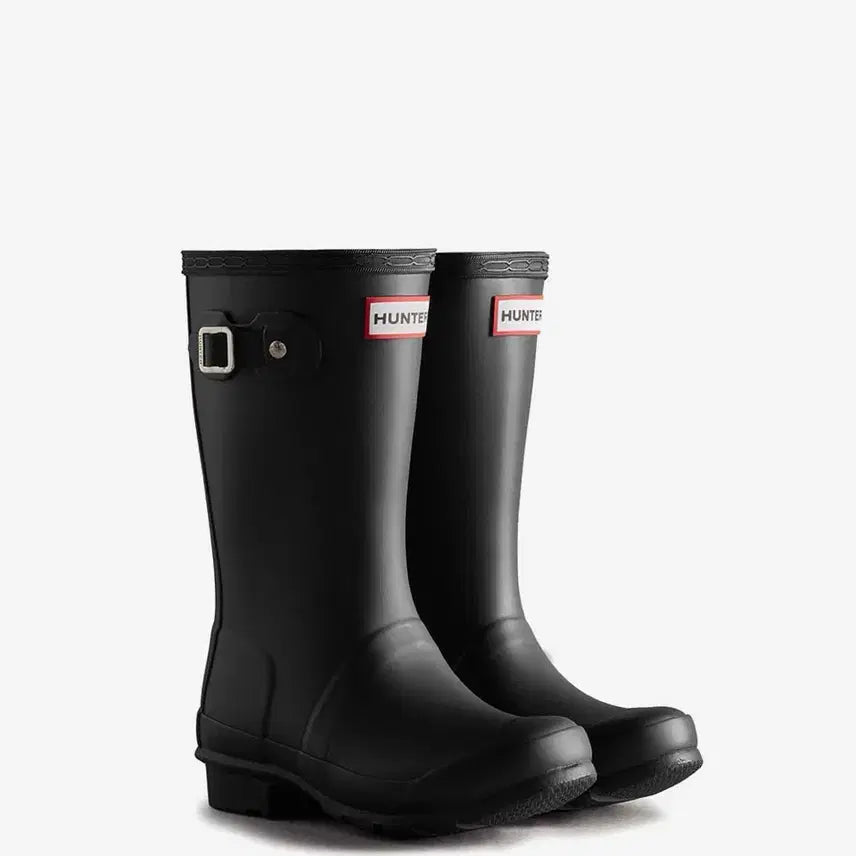 [SOLD OUT] [헌터] 주니어 여성 키즈 퍼스트 레인부츠 장화 블랙 220