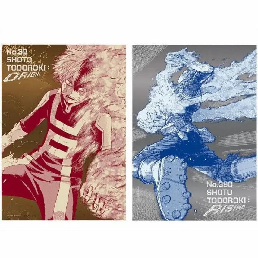 [BUNJANG] My Hero Academia Shoto Todoroki Origin &amp; Rising Poster Set (2 Types) / 나의 히어로 아카데미아 토도로키 쇼토 오리진 라이징 포스터 2종