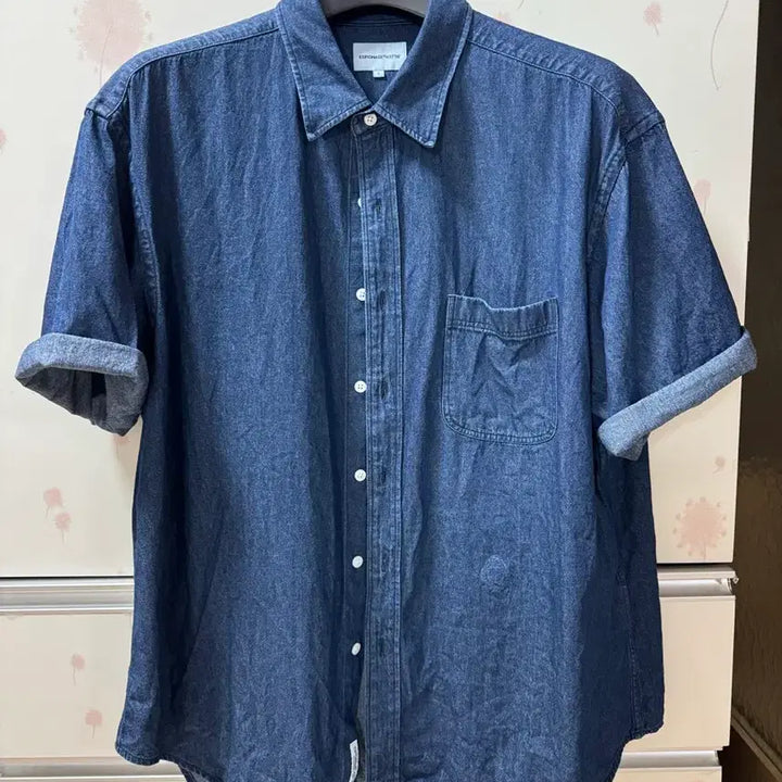[BUNJANG] Espionage Denim Shirt Dark Indigo L / 에스피오나지 데님 셔츠[다크인디고, L]