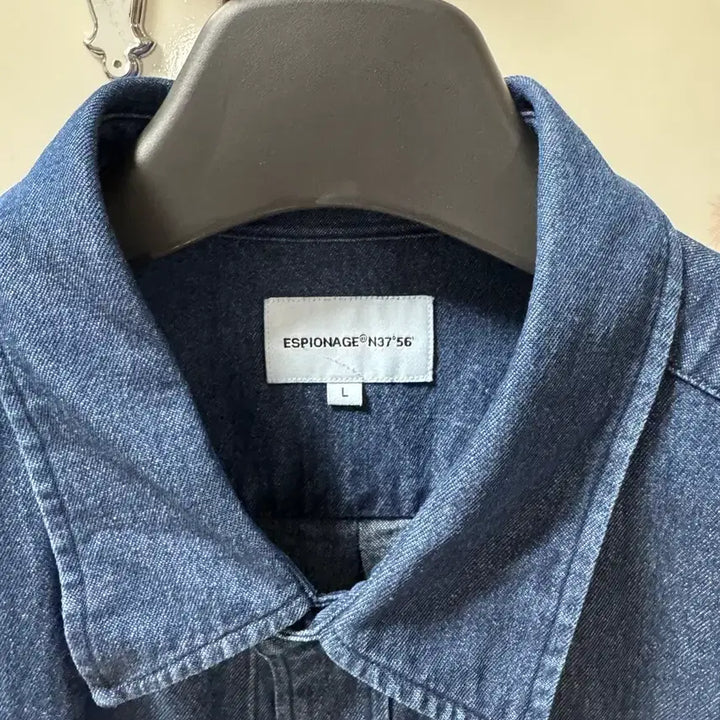 [BUNJANG] Espionage Denim Shirt Dark Indigo L / 에스피오나지 데님 셔츠[다크인디고, L]