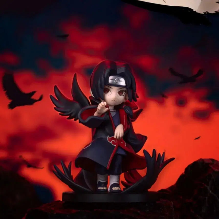 [BUNJANG] Pop Mart x Gong Naruto Shippuden Akatsuki Battle Series Itachi Figure / 팝마트 X GONG 나루토 질풍전 아카츠키 전투 시리즈 이타치