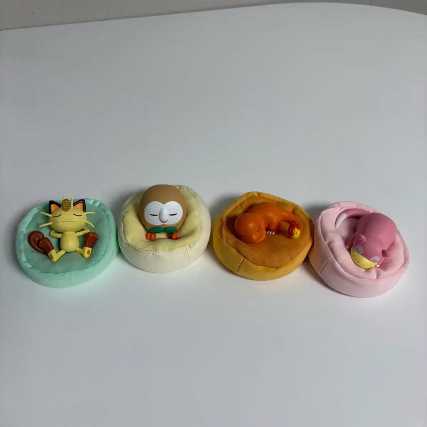 [BUNJANG] Pokemon "Cool Cooling Sleeping" Figures Set of 4 / 포켓몬 쿨쿨 슬리핑 피규어 4종