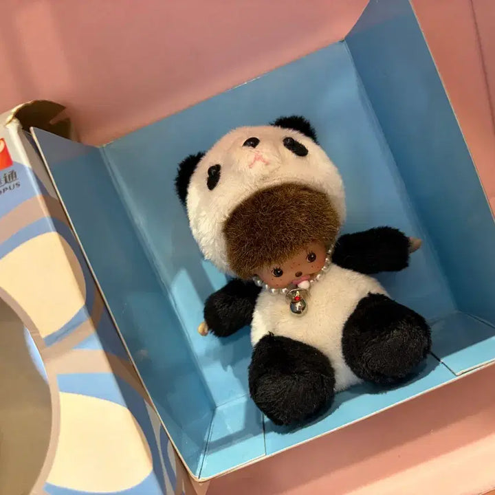 [BUNJANG] Rare Panda Baby Chicch Monchhichi Classic Doll / 레어 판다 미니 베비치치 몬치치 고전