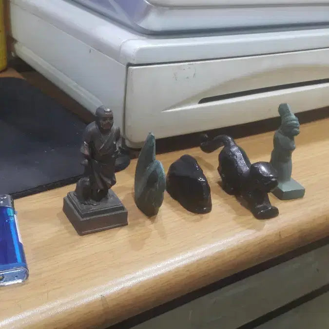 [BUNJANG] Collection of 5 Japanese Cast Bronze Statues / 일본 주물 조각상 5점 일괄