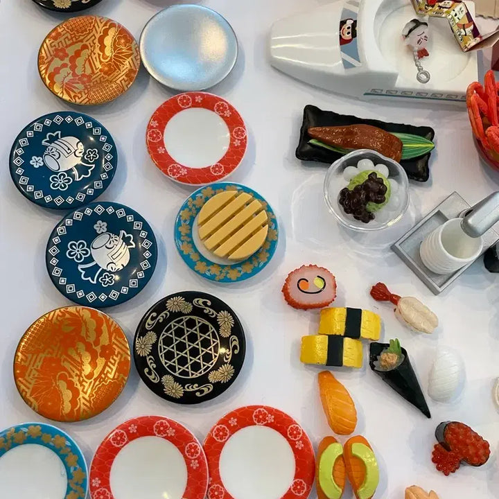 [BUNJANG] Re-Ment Petite Sample Rotating Sushi Miniature Set / 식완 리멘트 푸치 샘플 회전초밥 미니어쳐 회전 스시 리멘트 식완