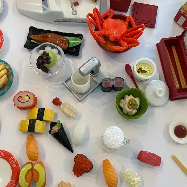 [BUNJANG] Re-Ment Petite Sample Rotating Sushi Miniature Set / 식완 리멘트 푸치 샘플 회전초밥 미니어쳐 회전 스시 리멘트 식완