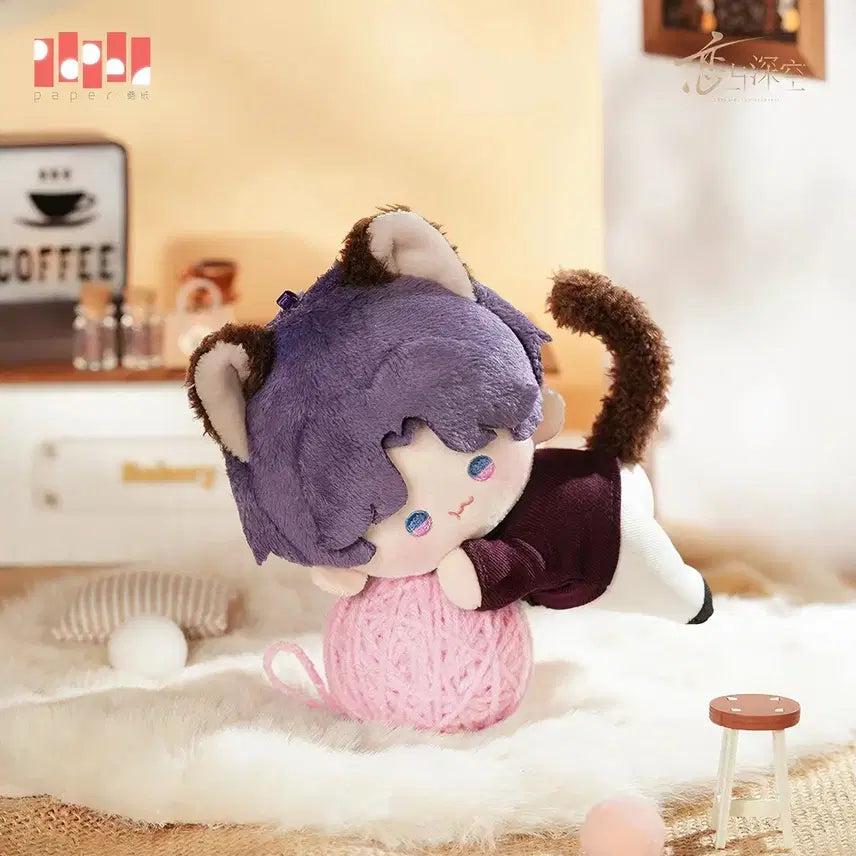 [BUNJANG] Love &amp; Deep Space Giuk Cat Butler Official Plush Doll / 럽딥 기욱 냥집사 공식 누이 미개봉