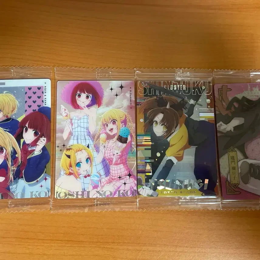 [BUNJANG] Oshi no Ko &amp; Demon Slayer Nezuko Wafer Cards / 최애의 아이 웨하스3장 / 귀칼 네즈코 웨하스
