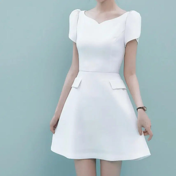 [BUNJANG] Ivana Helsinki Heartlie Mini Dress Cream / 이바나헬싱키 Heartlie mini Dress 크림
