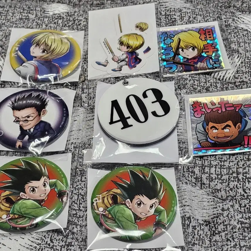 [BUNJANG] Hunter x Hunter Web Lottery Kirua, Gon, Hisoka, Kurapika, Leorio Merchandise Set / 헌터x헌터 웹쿠지 키르아 곤 히소카 크라피카 레오리오