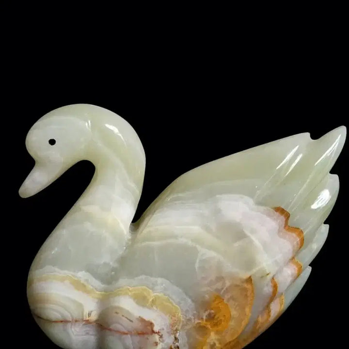 [BUNJANG] Vintage Onyx Duck Sculpture / 빈티지 오닉스 오리 조각품