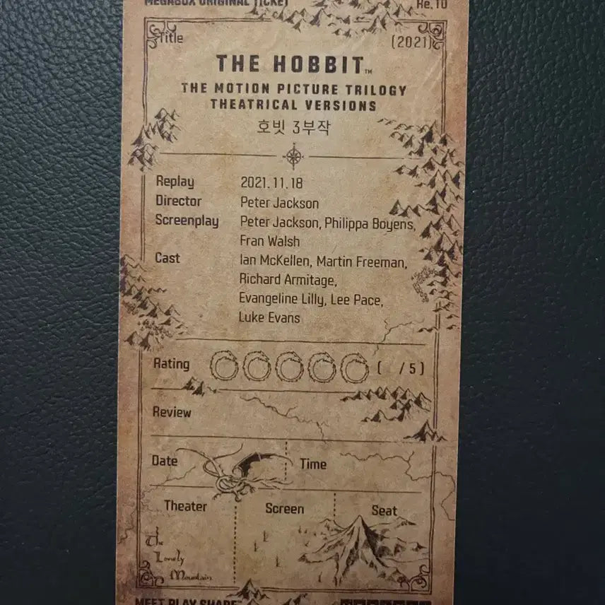 [BUNJANG] Megabox Original Ticket Set - The Hobbit Trilogy &amp; Doctor Strange in the Multiverse of Madness / 메가박스 오리지널티켓 오티 호빗 닥터스트레인지