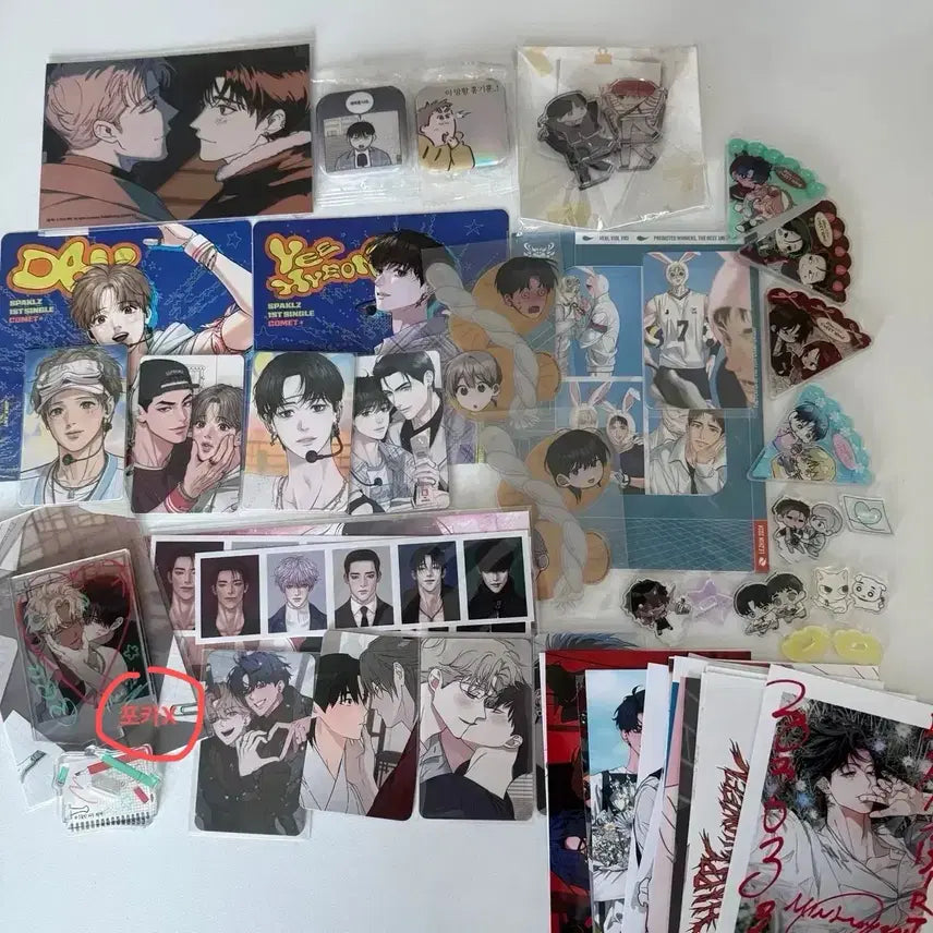 [BUNJANG] BL Webtoon Goods Bundle Set / BL 비엘 굿즈 세트 일괄 레진 봄툰 구성 (택포)