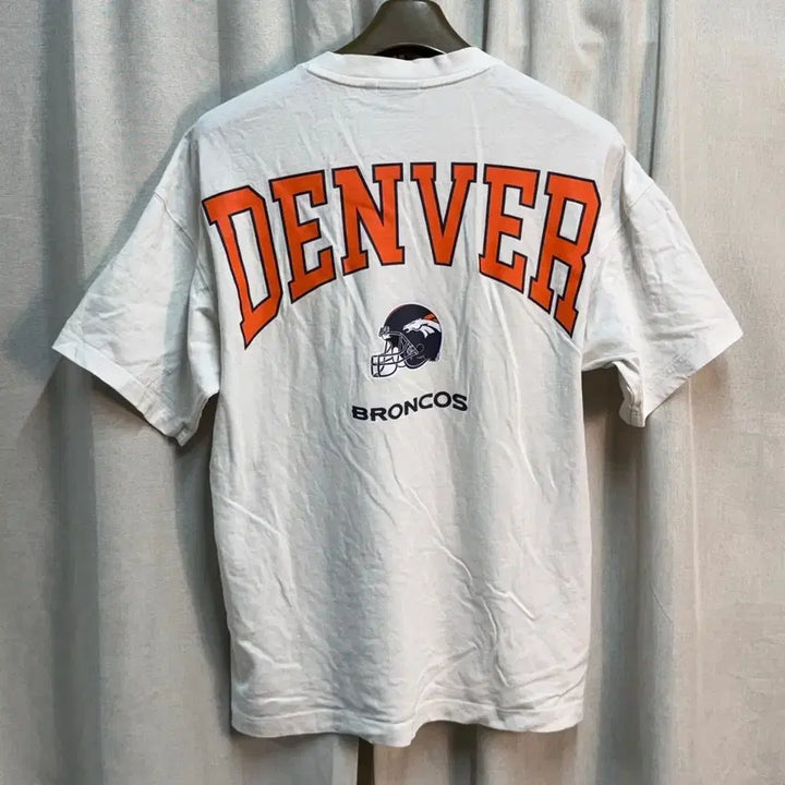 [BUNJANG] NFL Denver Broncos Loose Fit Back Print Short Sleeve T-Shirt / NFL 덴버 브론코스 루즈핏 백프린팅 반팔 티셔츠