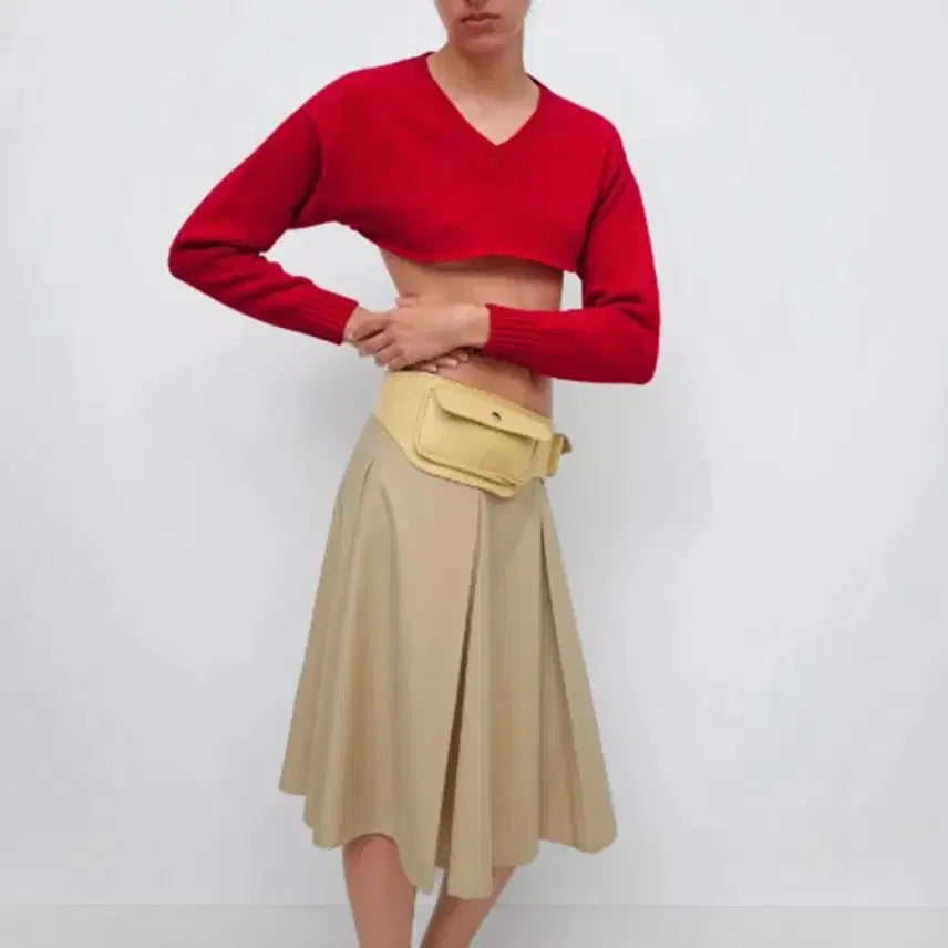 [BUNJANG] Kimaguas IRINA MIDI SKIRT (Beige) / 기마구아스 IRINA MIDI SKIRT (BEIGE)