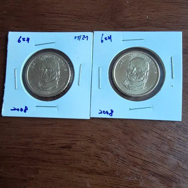 [BUNJANG] John Quincy Adams Presidential Dollar Coin (6th President) - Uncirculated / 미국대통령기녕주화(6대)미사용