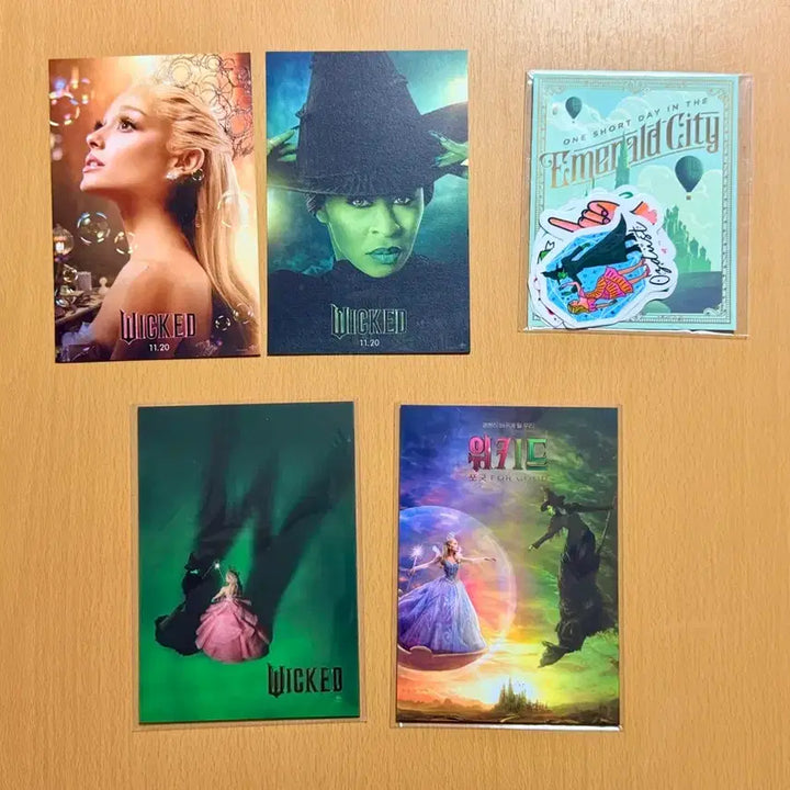 [BUNJANG] Wicked Series Deco Pack, Postcard Set + Sticker Bundle Set / <위키드> 시리즈 데코팩,엽서세트+스티커 일괄