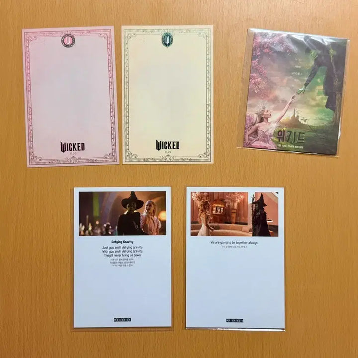 [BUNJANG] Wicked Series Deco Pack, Postcard Set + Stickers Bundle Set / <위키드> 시리즈 데코팩,엽서세트+스티커 일괄