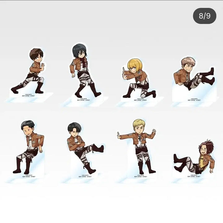 [BUNJANG] Attack on Titan Beast Titan Acrylic Stand (Set of 8) / 진격의거인 진격거 짐승거인은 내가 잡는다 h상 아크릴 스탠드 전8종