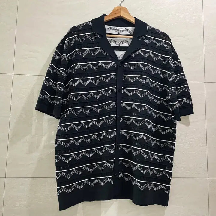 [BUNJANG] Zara Cabana Polo Shirt, Short Sleeve Cardigan M (105) / 자라 / 카바나 폴로 셔츠, 반팔 셔츠 가디건 / M(105)