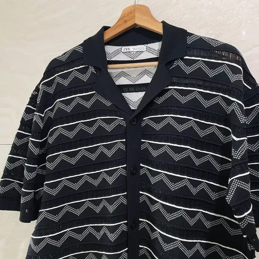 [BUNJANG] Zara Cabana Polo Shirt, Short Sleeve Cardigan M (105) / 자라 / 카바나 폴로 셔츠, 반팔 셔츠 가디건 / M(105)