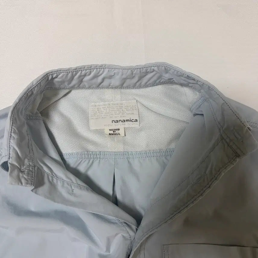 [BUNJANG] nanamica Coolmax Regular Collar Shirt Sky Blue / 나나미카 쿨맥스 레귤러 칼라 셔츠 스카이 블루