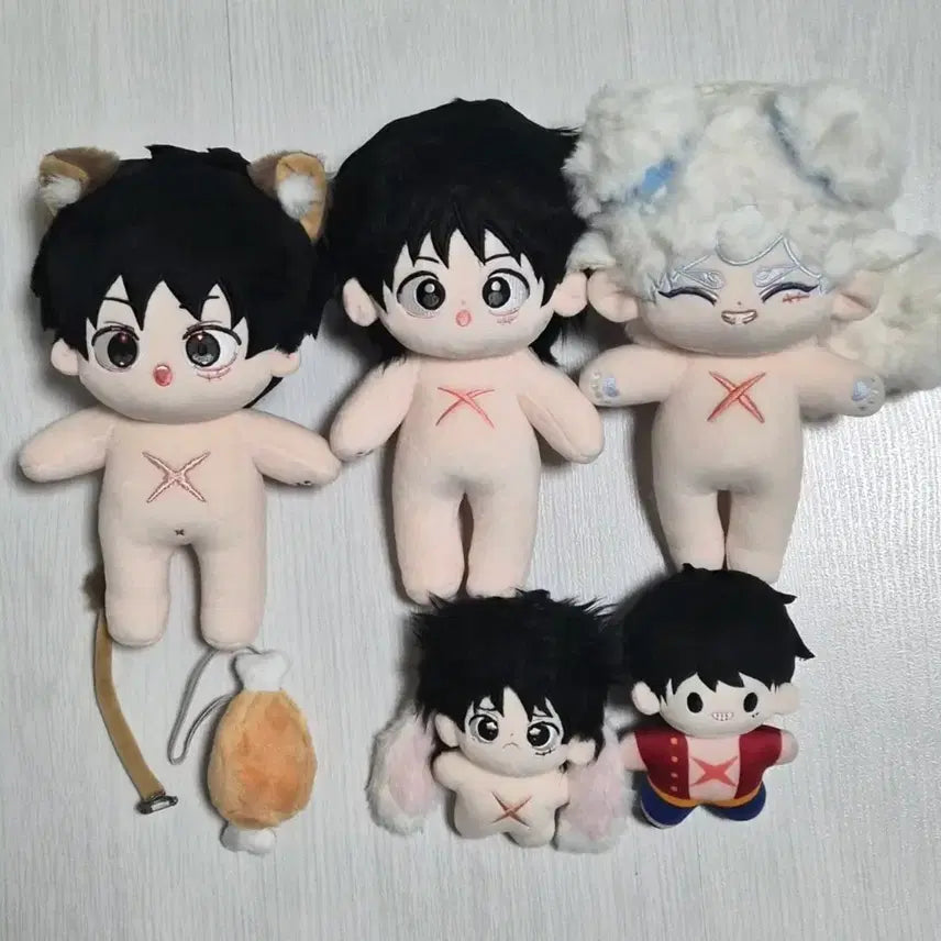 [BUNJANG] One Piece Luffy Custom Plush Doll Bundle Set / 원피스 루피 속성 인형 양도 (5개 일괄)