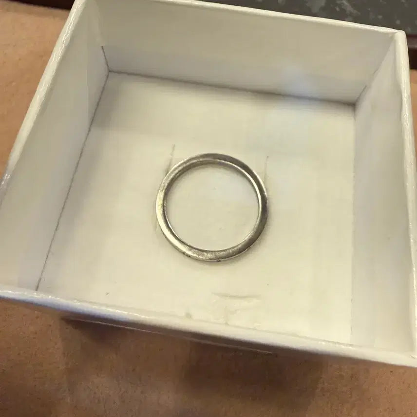 [BUNJANG] Maison Margiela Number Logo Slim Band Ring / 메종 마르지엘라 넘버 로고 슬림 밴드 링
