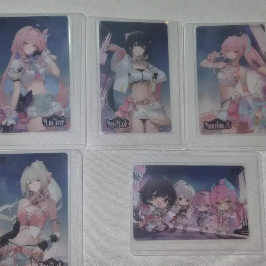[BUNJANG] Ames Denia Hiyuki Transparent Photocard 5-Set Bundle / 명조 띵조페스티벌 한정 투명 포토카드 5종 일괄 에이메스 데니아 히유키