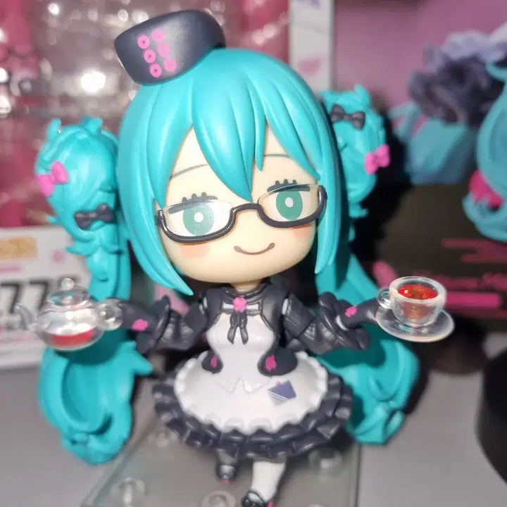 [BUNJANG] Hatsune Miku Cafe Ver. Pop Up Parade Figure + Nendoroid Set / 세트)하츠네 미쿠 안경 카페 ver. 팝업퍼레이드+넨도