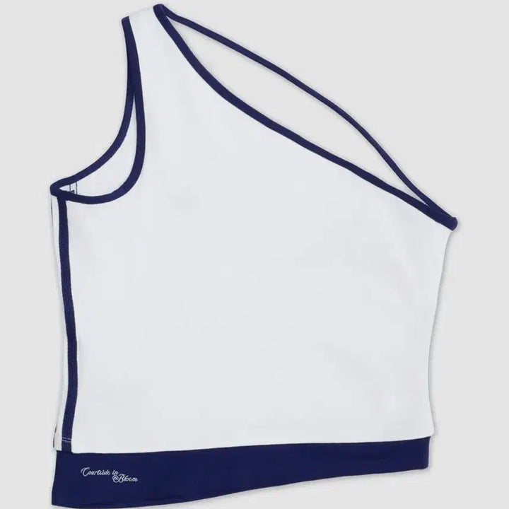 [BUNJANG] Adidas Tank One Shoulder Top White Night Sky KY5696 / 아디다스 탱크 원숄더 탑 화이트 나이트스카이 KY5696 새제품