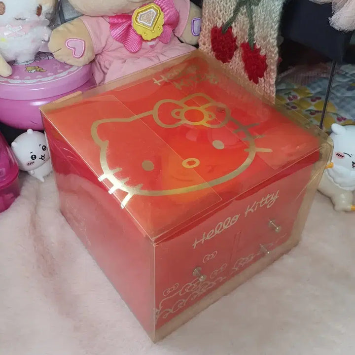 [BUNJANG] Sanrio Hello Kitty Classic "Gyaru" Style Jewelry Case (Sealed) / 미개봉) 고전 산리오 헬로키티 키티 쥬얼리 케이스 갸루 헤이세이 보관함