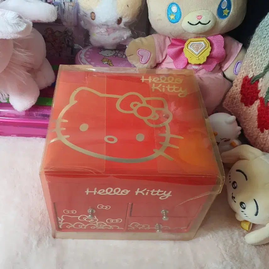 [BUNJANG] Sanrio Hello Kitty Classic "Gyaru" Style Jewelry Case (Sealed) / 미개봉) 고전 산리오 헬로키티 키티 쥬얼리 케이스 갸루 헤이세이 보관함