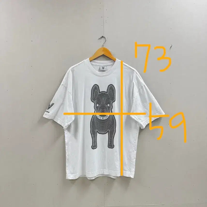 [SOLD OUT] 남성 L / 라이프워크 라독 반팔티 화이트