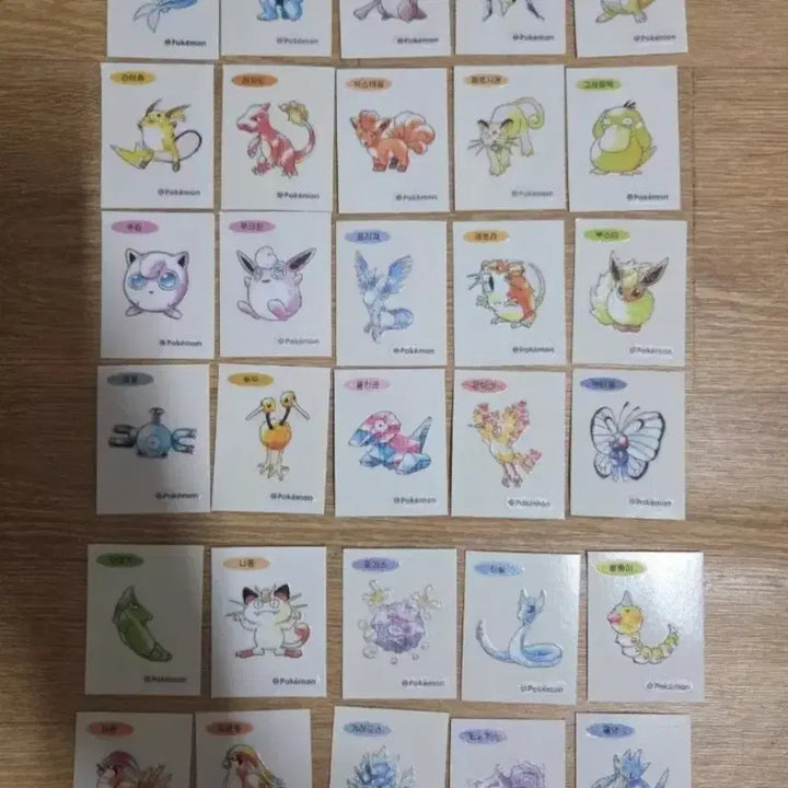 [BUNJANG] Pokemon 30th Anniversary Sticker Set 40 pcs Bundle / 포켓몬스터 30주년 띠부씰 40장일괄