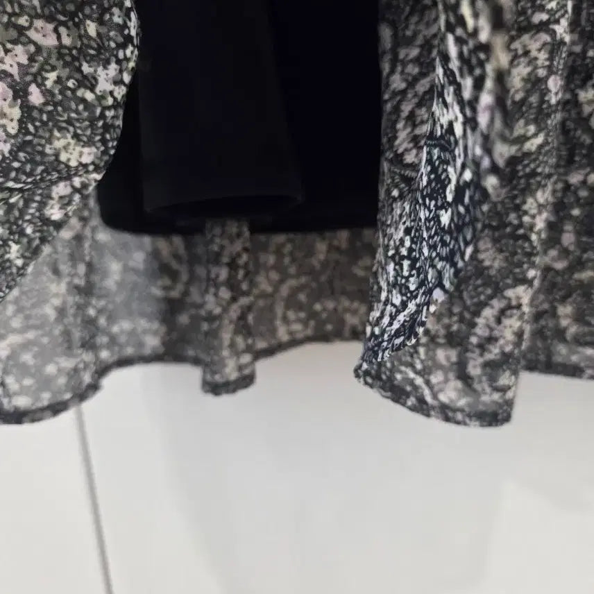 [BUNJANG] Chiffon Paisley Pleated Long Dress / 쉬폰 플리츠 페이즐리 롱원피스