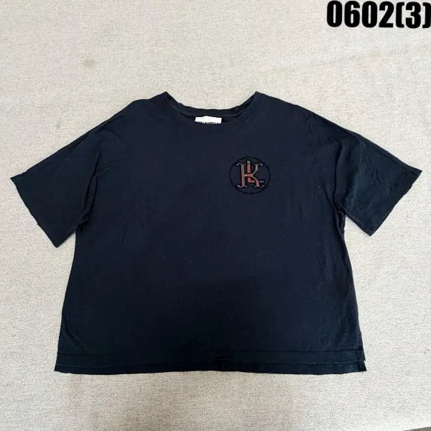 [BUNJANG] Karl Lagerfeld Basic Logo T-Shirt Black / 칼라거펠트 반팔 티셔츠 100 0602