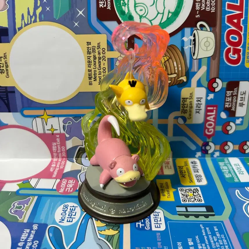 [BUNJANG] Pokemon Slowpoke Golduck Swing Vignette Figure / 포켓몬스터 야돈 고라파덕 스윙 비네트 리멘트 피규어