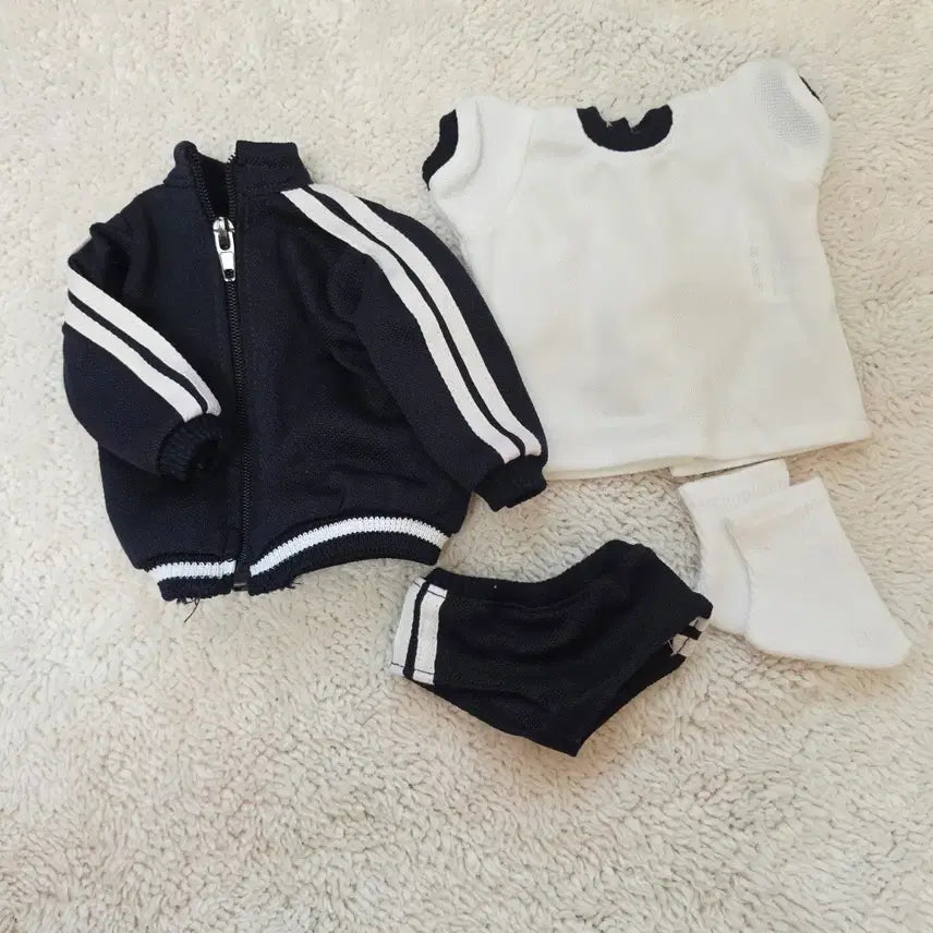 [BUNJANG] Baby Doll Training Suit Set (Navy) / 베이비돌인형옷 트레이닝복 세트(곤색)