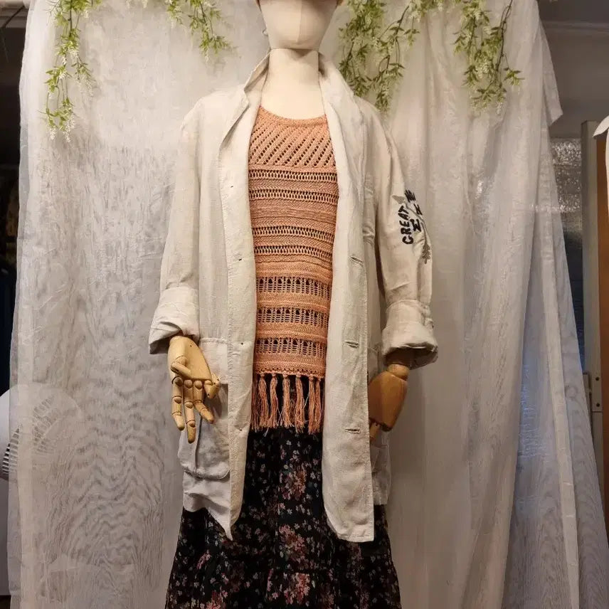 [SOLD OUT] 새옷 M 레이온 린넨 루즈핏 자켓 써스데이아일랜드