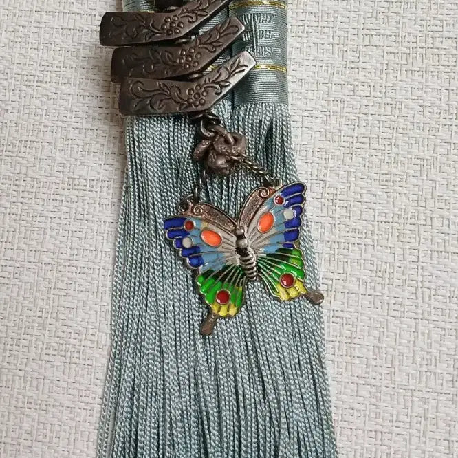 [BUNJANG] Silver Norigae Ornament with Butterfly Decoration / 은노리개장신구