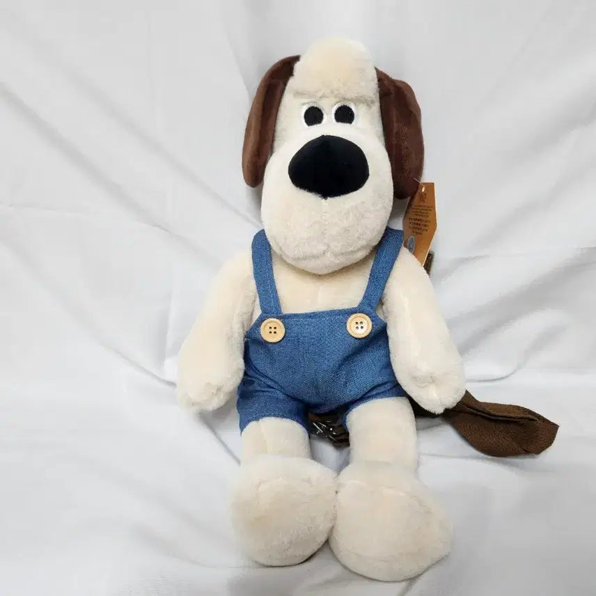 [BUNJANG] Wallace &amp; Gromit Overalls Doll Backpack Bag / (마지막 세일)월레스와 그로밋 멜빵 인형 백팩 가방