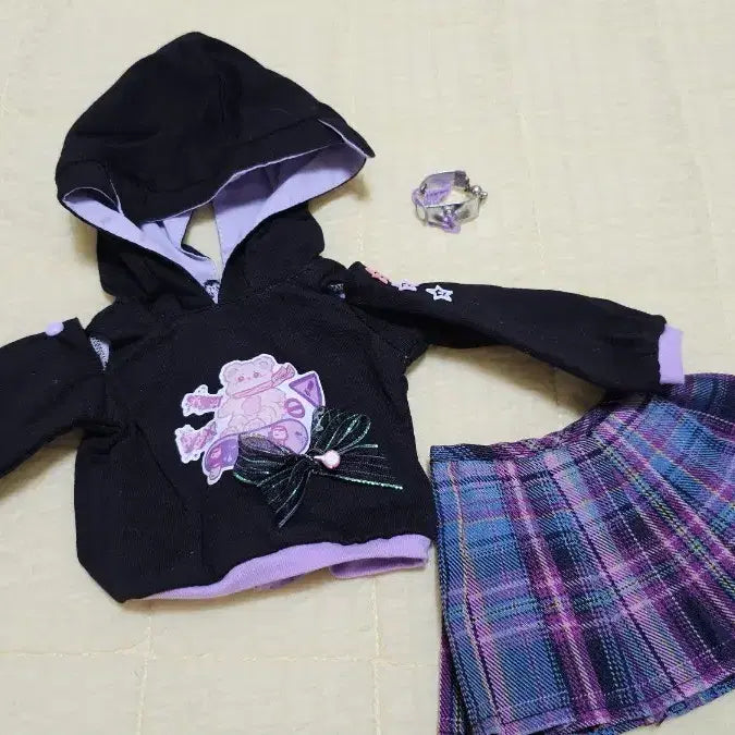 [BUNJANG] MSD Size Doll Outfit - Hoodie + Skirt Set / 구체관절인형 MSD 후드티+치마