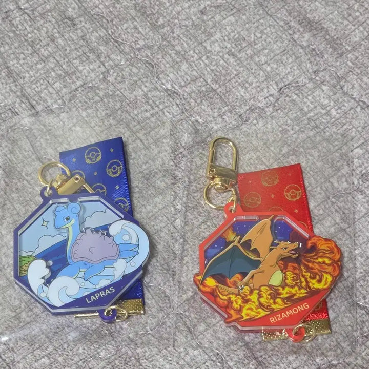 [BUNJANG] Pokemon Diorama 3D Keyring Bundle Set (Lapras, Charizard) / [일괄] 포켓몬 디오라마 입체 키링(라플라스, 리자몽)