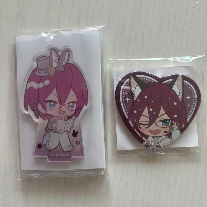 [BUNJANG] Ensemble Stars! Animate Cafe Rabbit Acrylic Stand &amp; Namjatown Can Badge Bundle Set / 일괄) 앙스타 애니카페 토끼 아크릴스탠드 난쟈타운 캔뱃지