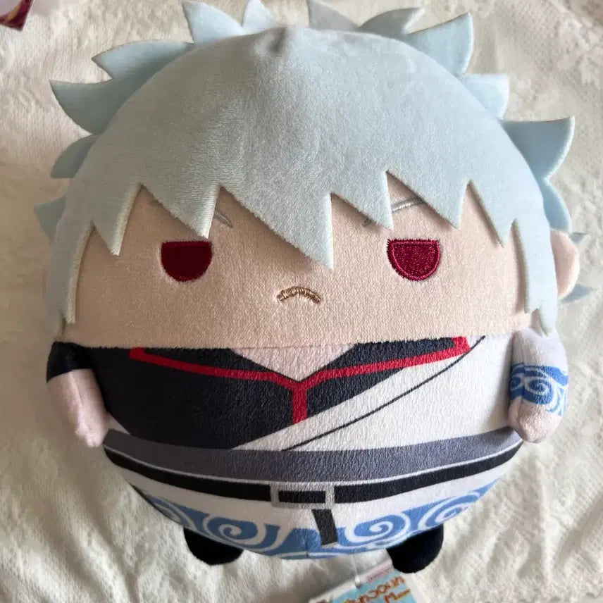 [BUNJANG] Gintama Sakata Gintoki M Fuwa Plush Bundle Set / 은혼 사카타 긴토키 M후와 3개 일괄 판매합니다 (기본2, 미소1)
